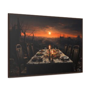 Dinner atop Desolation 🌇🍽️ Gallery Canvas Wraps, Horizontal Frame